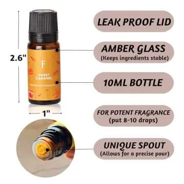 Folkulture Essential Oils Set - Fall Fragrance Oils for Home
