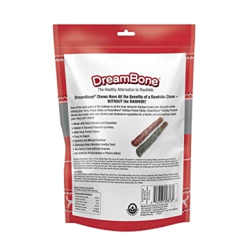 DreamBone Holiday Pretzel Sticks for Dogs, Rawhide-Free Treats