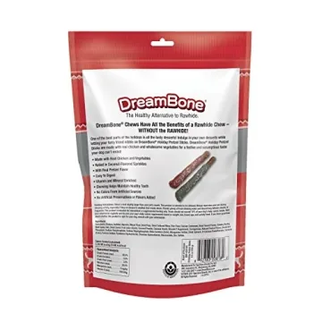 DreamBone Holiday Pretzel Sticks for Dogs, Rawhide-Free Treats