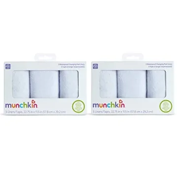 Munchkin Waterproof Changing Pad Liners for Easy Cleanup