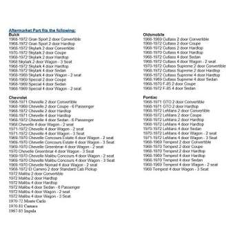 Aftermarket Rubber Radiator Insulator Pads / 4 Core Radiator Upper and Lower Mounts 4 Piece Kit Compatible with Chevrolet Buick Oldsmobile Pontiac