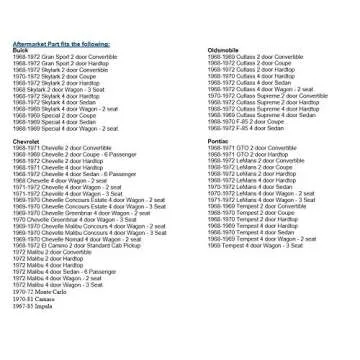 Aftermarket Rubber Radiator Insulator Pads / 4 Core Radiator Upper and Lower Mounts 4 Piece Kit Compatible with Chevrolet Buick Oldsmobile Pontiac