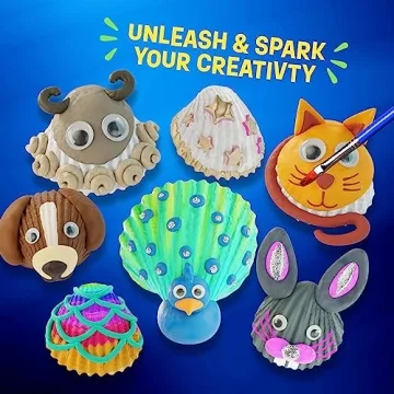 Dan&Darci Seashell Painting Kit for Kids - Arts & Crafts
