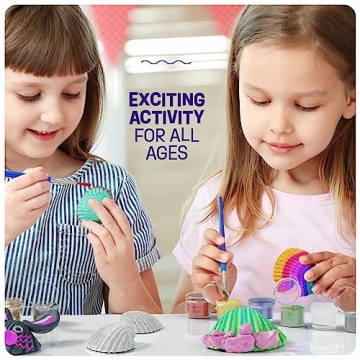 Dan&Darci Seashell Painting Kit for Kids - Arts & Crafts