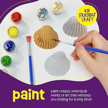 Dan&Darci Seashell Painting Kit for Kids - Arts & Crafts