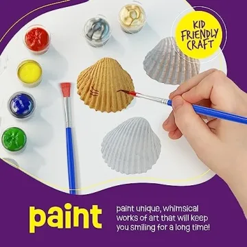 Dan&Darci Seashell Painting Kit for Kids - Arts & Crafts