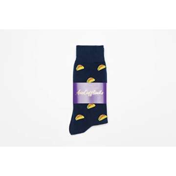 AUSCUFFLINKS Taco Socks for Women and Men