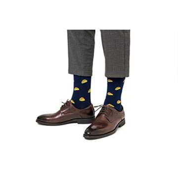 AUSCUFFLINKS Taco Socks for Women and Men