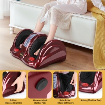 Shiatsu Foot Massager with Remote Control for Deep Relaxation