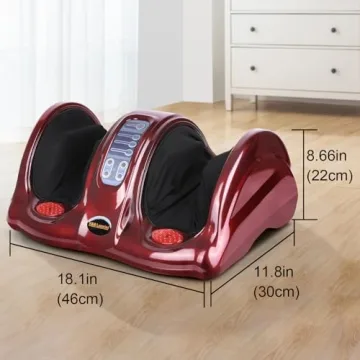 Shiatsu Foot Massager with Remote Control for Deep Relaxation