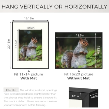 Elegant 16x20 Metal Picture Frames Set - Modern Design