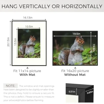 Elegant 16x20 Metal Picture Frames Set - Modern Design