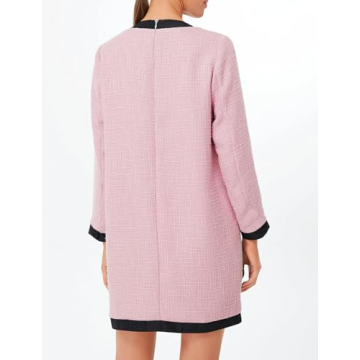 Elegant Women's Tweed Bow Dress for Any Occasion