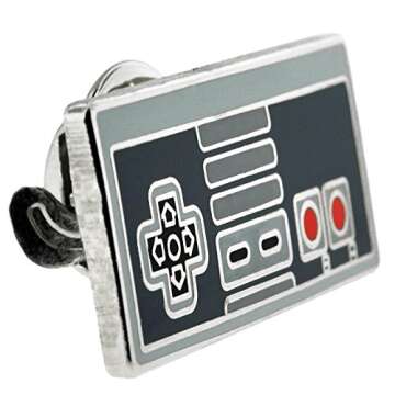 PinMart Retro Video Gaming Original Controller Enamel Lapel Pin Set