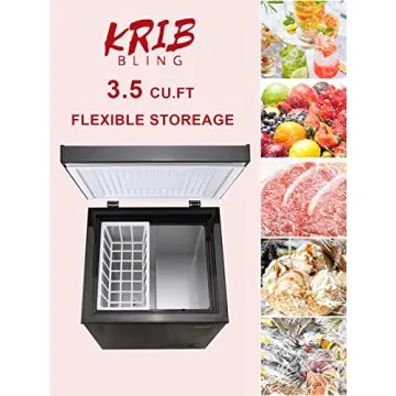 Compact 3.5 Cu.Ft Chest Freezer with Temperature Control
