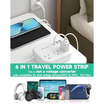 Universal European Travel Adapter for Global Journeys
