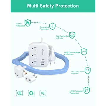Universal European Travel Adapter for Global Journeys