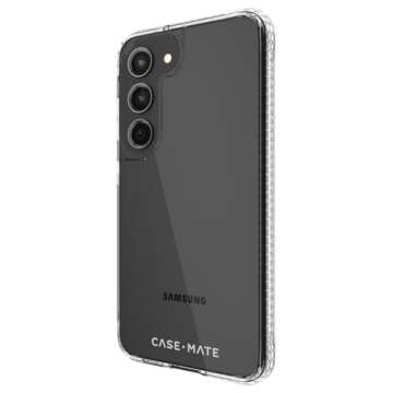 Case-Mate Samsung Galaxy S23 Case [6.1"] [15ft Drop Protection] [Wireless Charging] Tough Plus Clear Phone Case for Samsung Galaxy S23 - Anti-Yellowing, Anti-Scratch Tech, Shockproof, Slim Fit