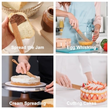 Skinny Wooden Spurtle Perfect for Sourdough and Mixing