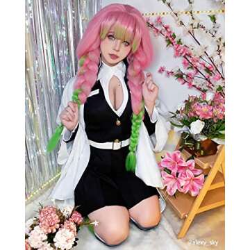 Nuoqi Mitsuri Kanroji Cosplay Outfit - Anime Costume Full Set 3XL