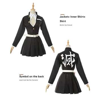 Nuoqi Mitsuri Kanroji Anime Cosplay Costume Set