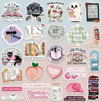 Holographic Romance Book Stickers Pack for Readers