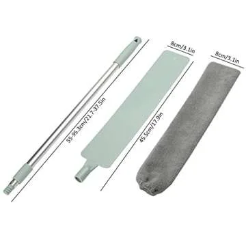 Retractable Gap Dust Cleaner, Microfiber Hand Duster, Dust Brush for Wet and Dry Under Appliance Duster Cleaning Tools for Home Bedroom Kitchen