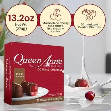 Queen Anne Chocolate Covered Cherry Gift Box 20 Pieces