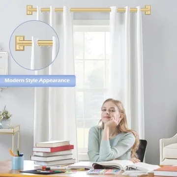 Gold Wrap Around Curtain Rods for Elegant Windows