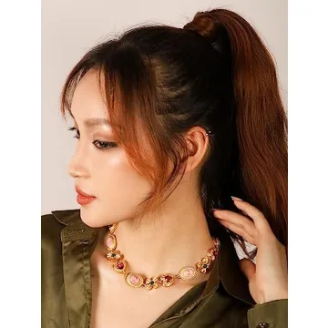 Medieval Byzantine Colorful Statement Necklace for All