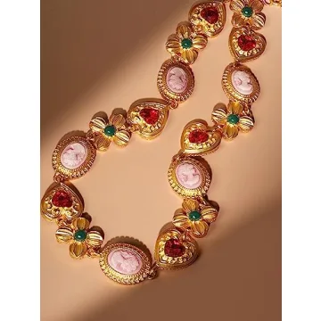 Medieval Byzantine Colorful Statement Necklace for All