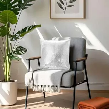 Eternal Beauty Silver Sequin Pillow Covers Set of 2