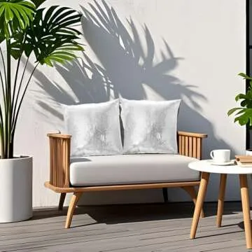 Eternal Beauty Silver Sequin Pillow Covers Set of 2