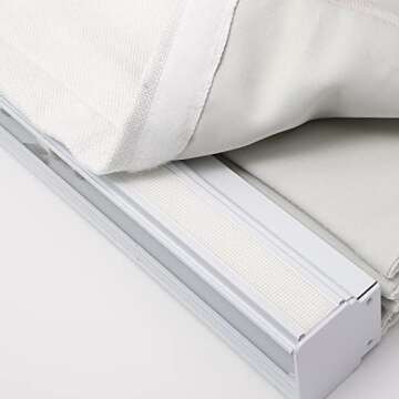 DEJAVU Cordless White Roman Shades for Windows, Fabric Thermal Insulated Window Blinds, Custom Made Room Darkening Blackout Light Filtering Roman Shades for Windows, Doors, Kitchen Windows