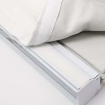 DEJAVU Cordless White Roman Shades for Windows, Fabric Thermal Insulated Window Blinds, Custom Made Room Darkening Blackout Light Filtering Roman Shades for Windows, Doors, Kitchen Windows