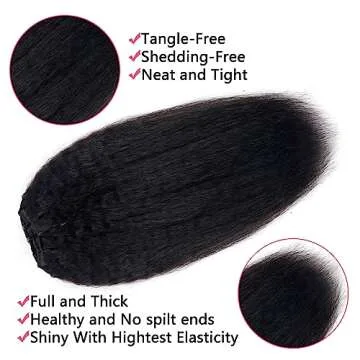 Mihugass Clip in Hair Extensions Real Human Hair Clip Ins 100% Unprocessed Brazilian Virgin Hair Clip Ins Kinky Straight Hair Clip ins for Women 8pcs with 18 Clips 120g Per Set (20inch)