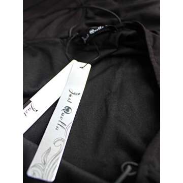 Just Quella Backless Bodycon Party Dress for Women - Black