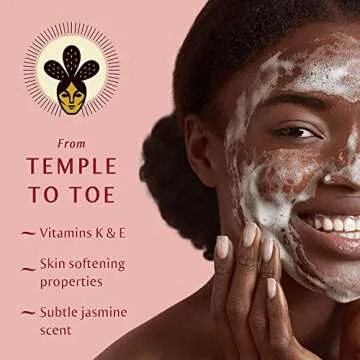 Nopalera Bar Soap, Jasmine Essential Oils - Natural Body and Face Cleanser, Moisturizing and Exfoliating, Soft Skin Care Made With Clean, Vegan Ingredients, 4 oz