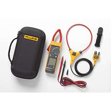Fluke 393 FC Solar Clamp Meter, CAT III 1500 V, IP54-Rated, DC Power Measurements, Audio Polarity In...