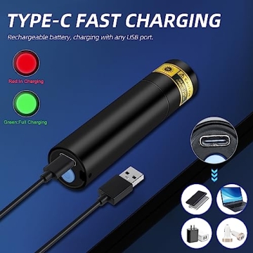 Darkbeam Mini UV Black Light Flashlight Rechargeable Portable