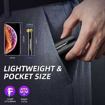 Darkbeam Mini UV Black Light Flashlight Rechargeable Portable