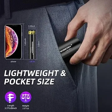 Darkbeam Mini UV Black Light Flashlight Rechargeable Portable