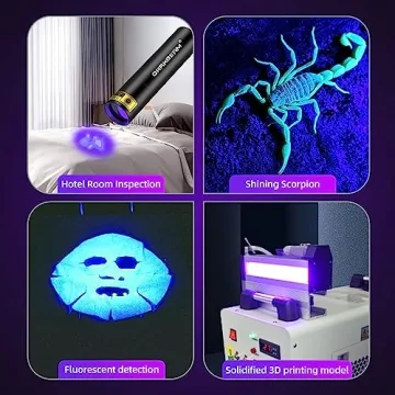 Darkbeam Mini UV Black Light Flashlight Rechargeable Portable
