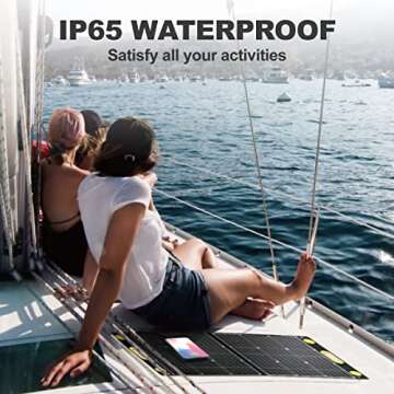 Togo Power 100W Portable Solar Panel for Baldr Power Station, Foldable Solar Cell Solar Charger with USB Outputs for RV Laptop iPhone iPad