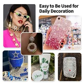 Vibrant 4500PCS Flatback Resin Rhinestones for Crafts