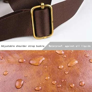 Topixdeals Canon Camera Bag,Dslr Camera Bag,leather camera bag,Removable Inserts,Waterproof Shockproof Camera Case For Canon, Nikon, Sony, Pentax, Olympus, Panasonic, Samsung,Brown Leather