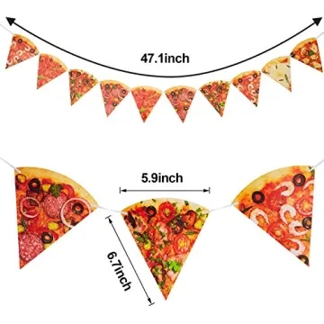 Vibrant Pizza Party Banner Set for Celebrations