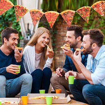Vibrant Pizza Party Banner Set for Celebrations
