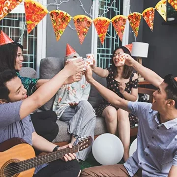 Vibrant Pizza Party Banner Set for Celebrations