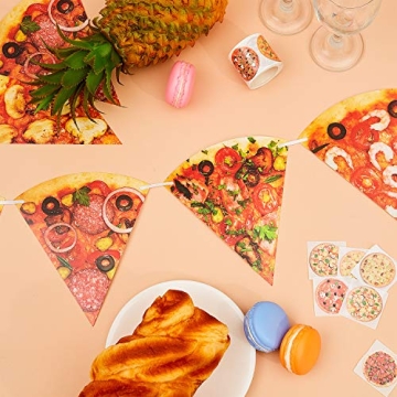Vibrant Pizza Party Banner Set for Celebrations